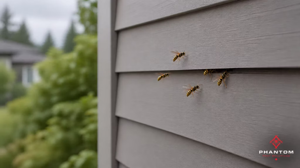 Wasp Nest Under Siding